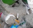 NA Member took sand from the childrens Playground for their cigarette container.